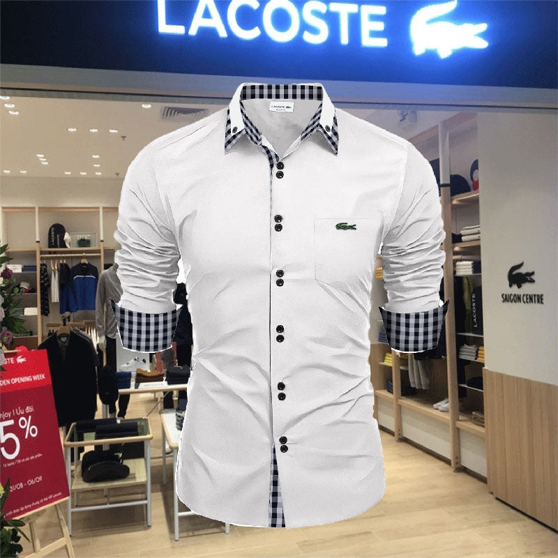 Camicia LC Elegante con Dettagli a Quadri